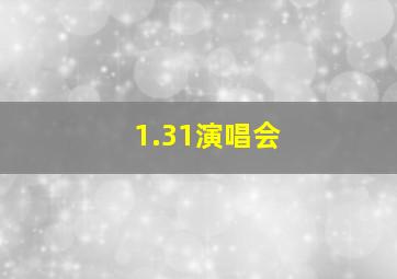 1.31演唱会