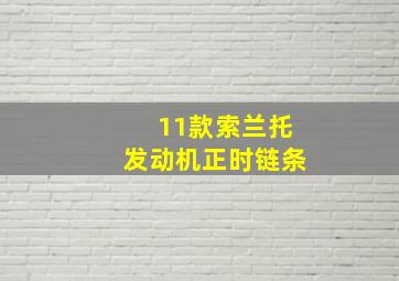 11款索兰托发动机正时链条