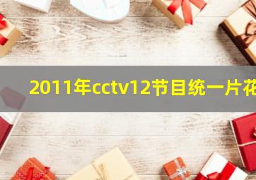 2011年cctv12节目统一片花