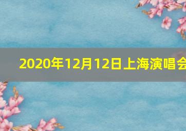 2020年12月12日上海演唱会