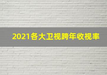 2021各大卫视跨年收视率