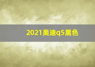 2021奥迪q5黑色