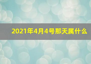 2021年4月4号那天属什么