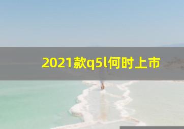 2021款q5l何时上市