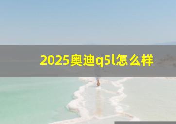 2025奥迪q5l怎么样