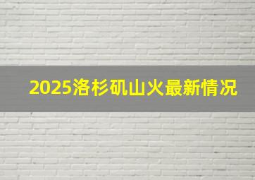 2025洛杉矶山火最新情况