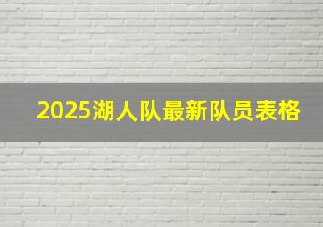 2025湖人队最新队员表格