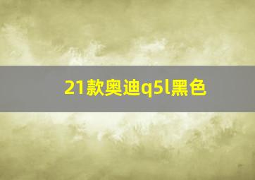 21款奥迪q5l黑色