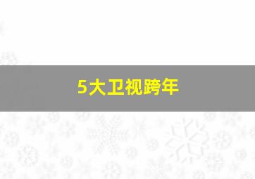 5大卫视跨年