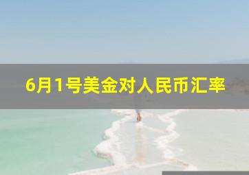 6月1号美金对人民币汇率