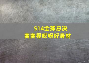 S14全球总决赛赛程哎呀好身材