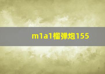 m1a1榴弹炮155