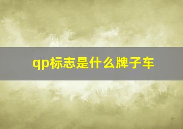 qp标志是什么牌子车