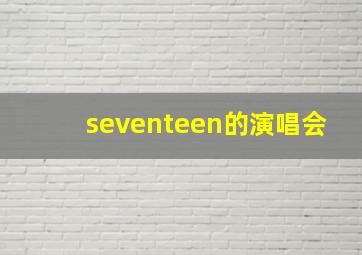 seventeen的演唱会