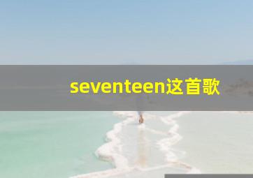 seventeen这首歌