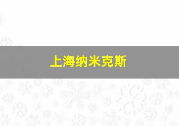 上海纳米克斯