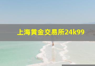 上海黄金交易所24k99