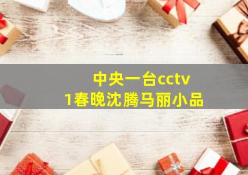 中央一台cctv1春晚沈腾马丽小品