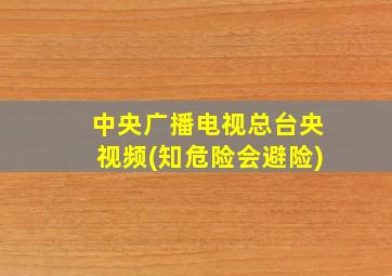 中央广播电视总台央视频(知危险会避险)