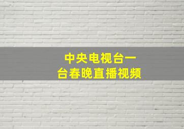 中央电视台一台春晚直播视频