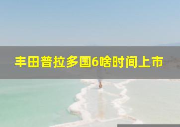 丰田普拉多国6啥时间上市