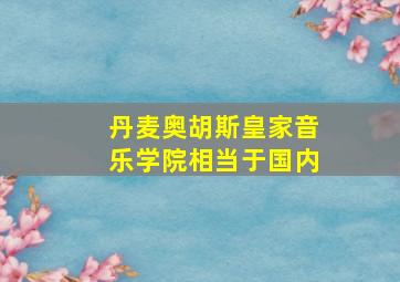 丹麦奥胡斯皇家音乐学院相当于国内