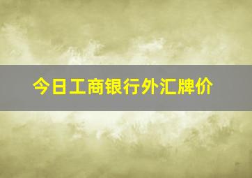 今日工商银行外汇牌价