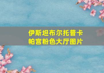 伊斯坦布尔托普卡帕宫粉色大厅图片