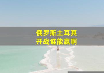 俄罗斯土耳其开战谁能赢啊