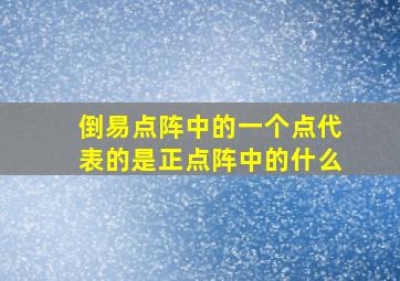 倒易点阵中的一个点代表的是正点阵中的什么