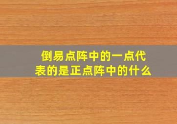 倒易点阵中的一点代表的是正点阵中的什么