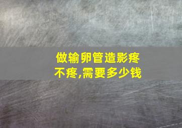 做输卵管造影疼不疼,需要多少钱