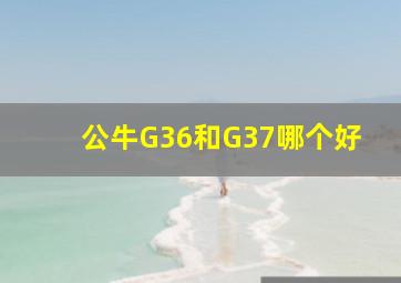 公牛G36和G37哪个好