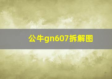 公牛gn607拆解图