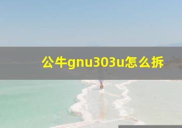 公牛gnu303u怎么拆