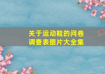 关于运动鞋的问卷调查表图片大全集