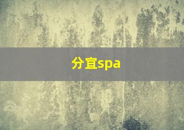 分宜spa