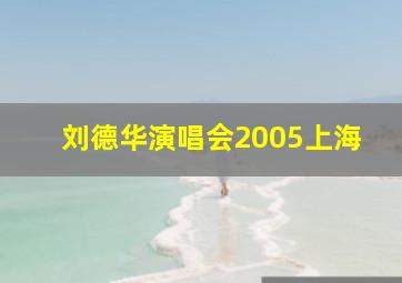 刘德华演唱会2005上海