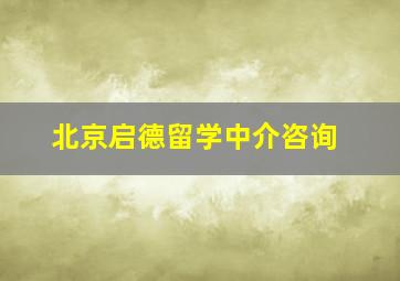 北京启德留学中介咨询