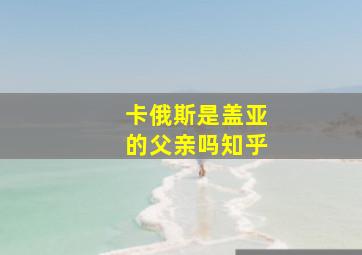 卡俄斯是盖亚的父亲吗知乎