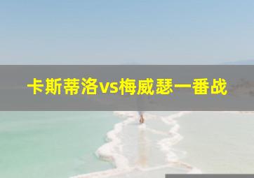 卡斯蒂洛vs梅威瑟一番战