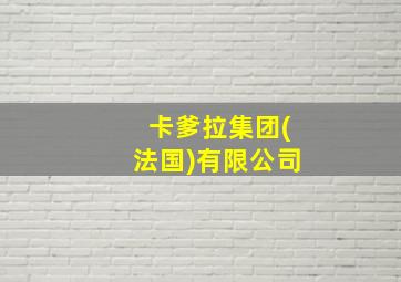 卡爹拉集团(法国)有限公司