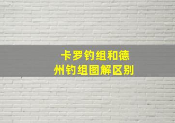 卡罗钓组和德州钓组图解区别