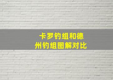 卡罗钓组和德州钓组图解对比