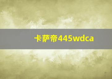 卡萨帝445wdca