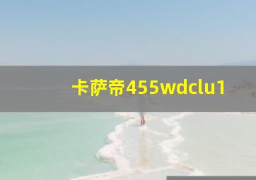 卡萨帝455wdclu1