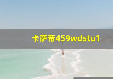 卡萨帝459wdstu1