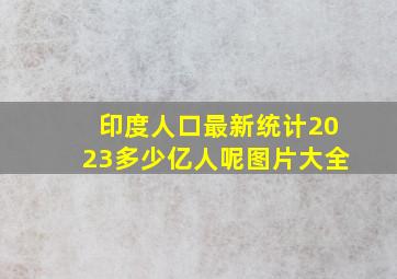 印度人口最新统计2023多少亿人呢图片大全