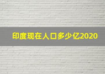 印度现在人口多少亿2020