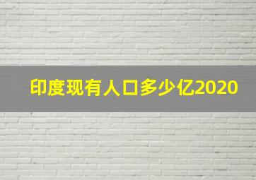 印度现有人口多少亿2020